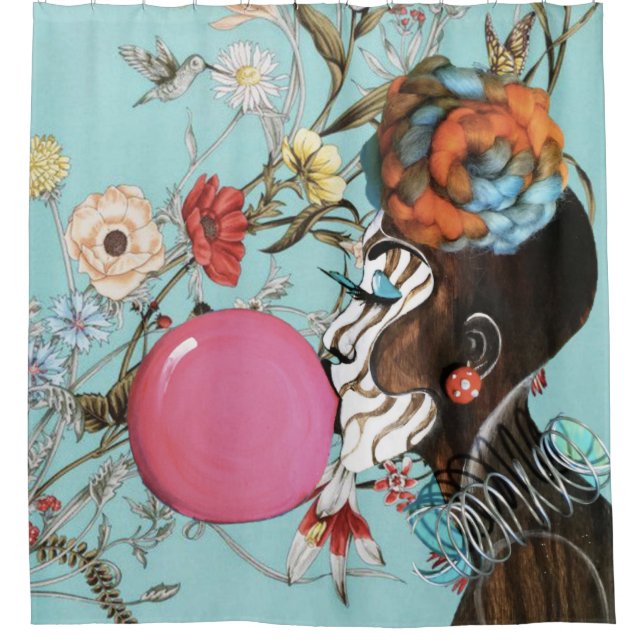 Unapologetically REMEZCLA la cortina de ducha (Anverso)