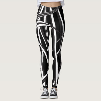 Unas leggings únicas en blanco y negro.