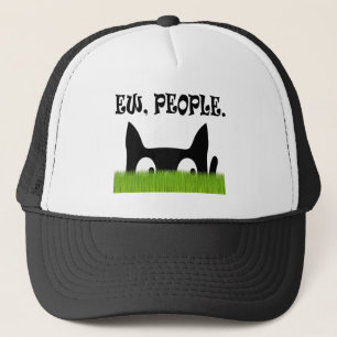 Unas Personas Divertidas Gorras De Grass Green Cat