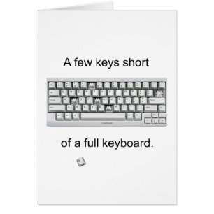 Unas pocas teclas cortas