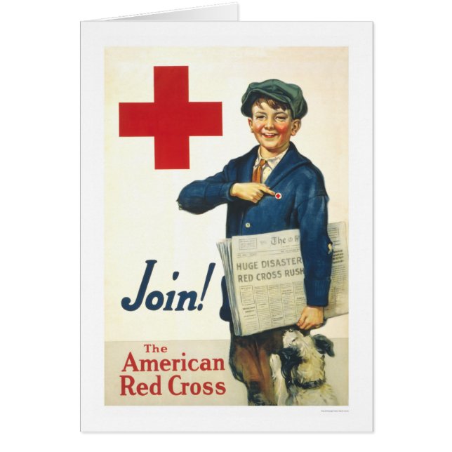 ¡Únase a! La Cruz Roja americana (Frente)