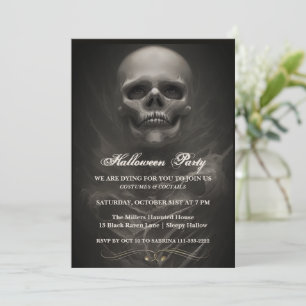 Únase a la invitación de la fiesta de Halloween mu