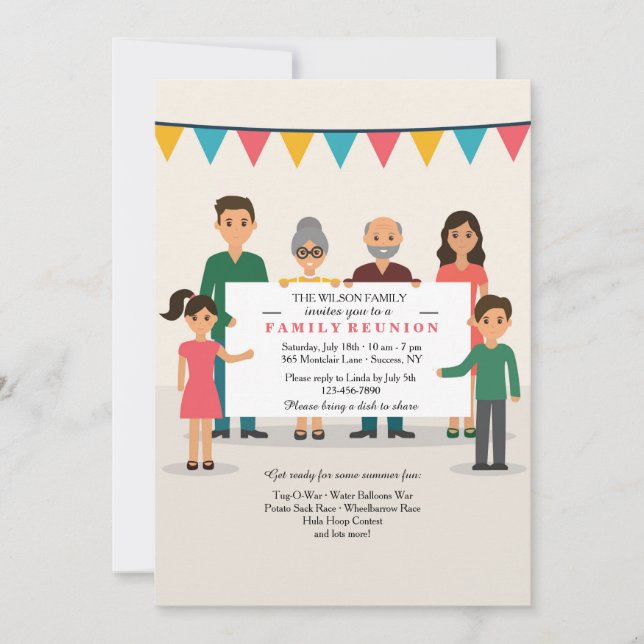 Únase a nos para una invitación del fiesta (Anverso)