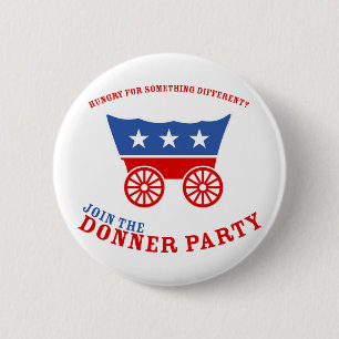 Únase al botón del fiesta de Donner