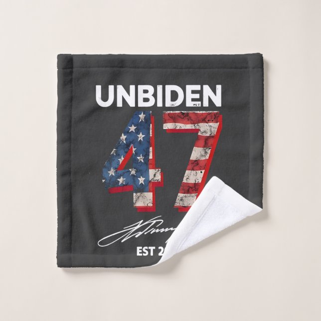 Unbiden 47 Trump Este. 4 De Julio De 2025 (Toallita)