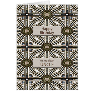 Uncle Birthday Resumen Mandala Design
