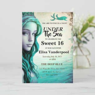 Under the Sea Sweet 16 Invitación