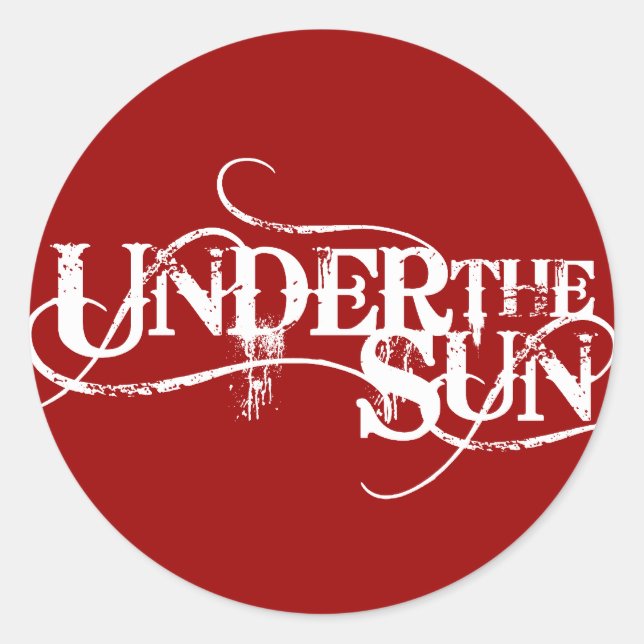 UnderTheSun - Pegatina RED (Anverso)