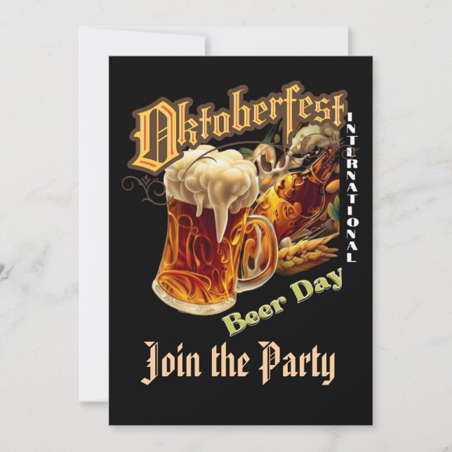 Únete a la fiesta de Oktoberfest (Anverso)