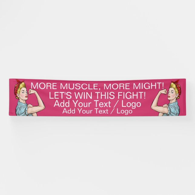 Únete a la pancarta de lucha contra el cáncer (Horizontal)