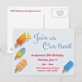 Únete a nosotros Invitación de tarjeta postal de h