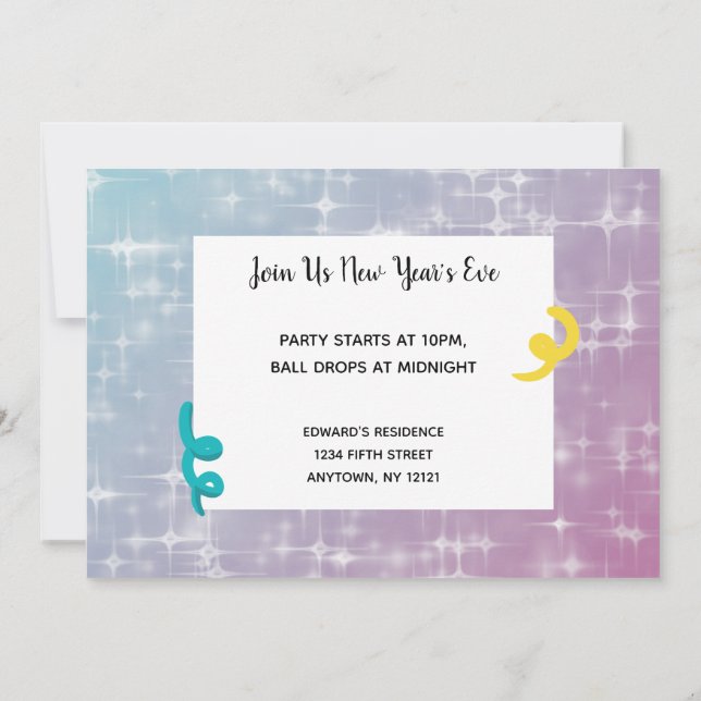 Únete a nosotros para la invitación a la fiesta de (Reverso)