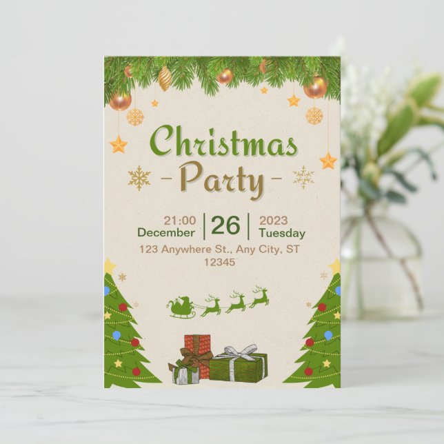 Únete a nosotros para una invitación al partido de (Anverso de pie)