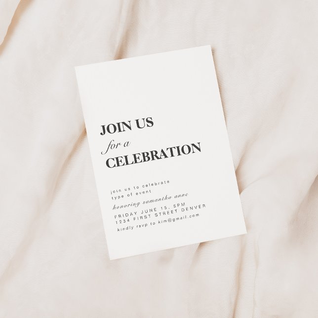 Únete a nosotros para una invitación de fiesta de  (Subido por el creador)