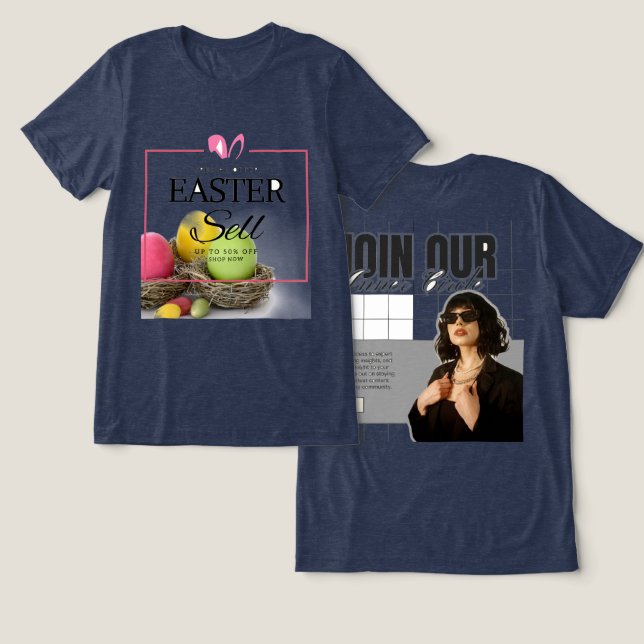 Únete a nuestra venta de camisetas de Pascua (Diseño Anverso y Reverso)