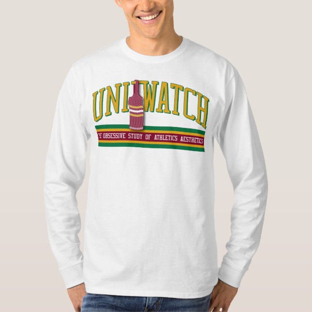 Uni camisa del reloj (longsleeve - blanco) (Anverso)