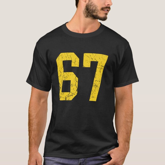 Uni de jugador de Jersey número 67 de oro brillant (Anverso)