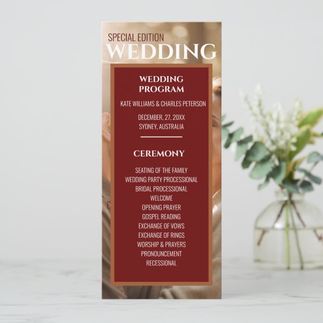 Única cobertura de revista simple Programa plano (Anverso de pie)