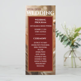 Única cobertura de revista simple Programa plano