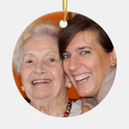 Única familia favorita foto amor ornamento cerámic