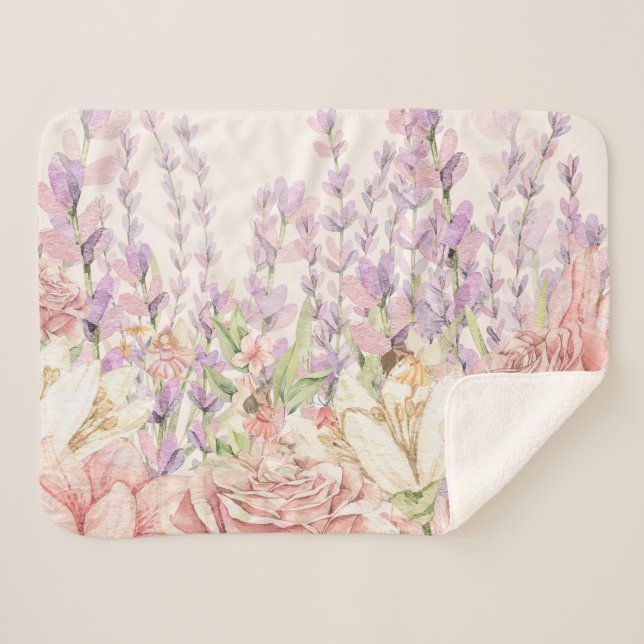 Unica manta de Sherpa Fairy Encantada (Anverso (horizontal))