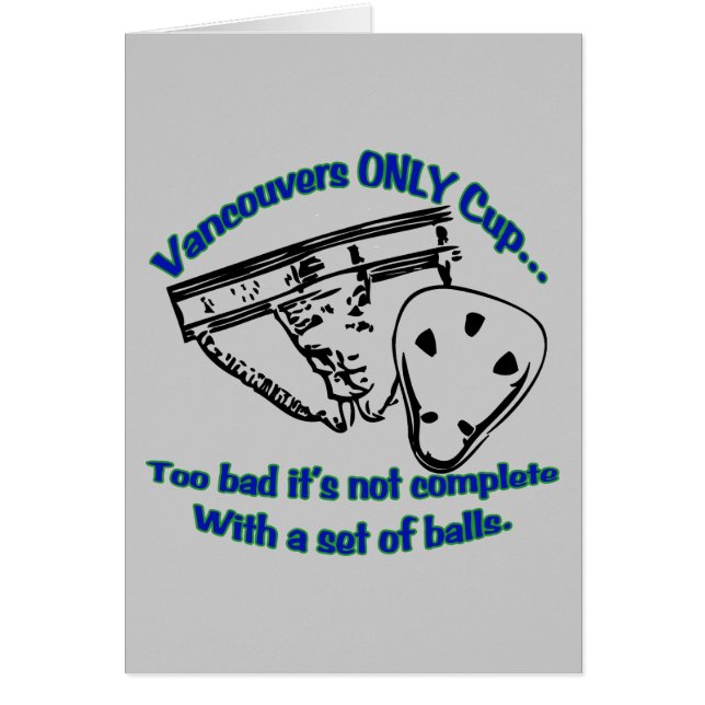 Única tarjeta de la taza de Vancouver (Frente)