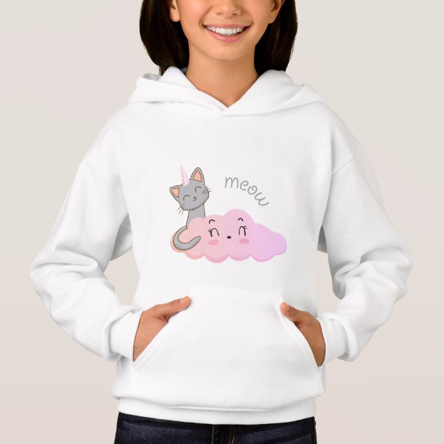unicat cloud meow hoodie (Anverso)