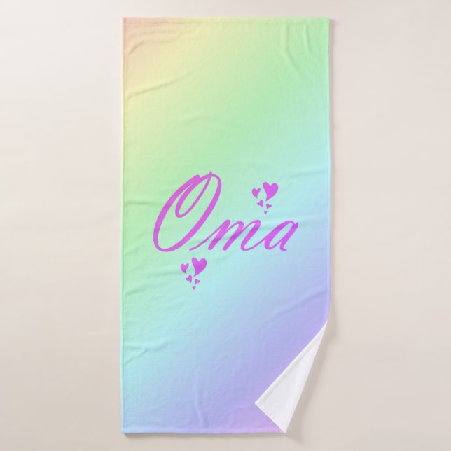 único, hermoso, colorido, pintado patrón un tamaño (Toalla de baño)