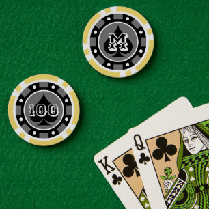 Único juego de póquer de casino amarillo para jueg