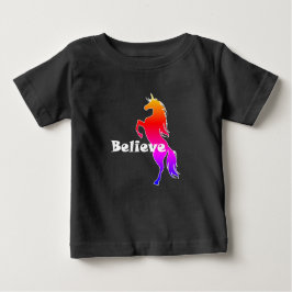 Unicorn Believe Design - Camiseta Baby Fine Jersey