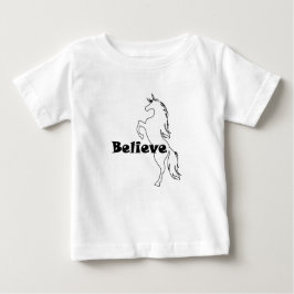 Unicorn Believe Design - Camiseta Baby Fine Jersey