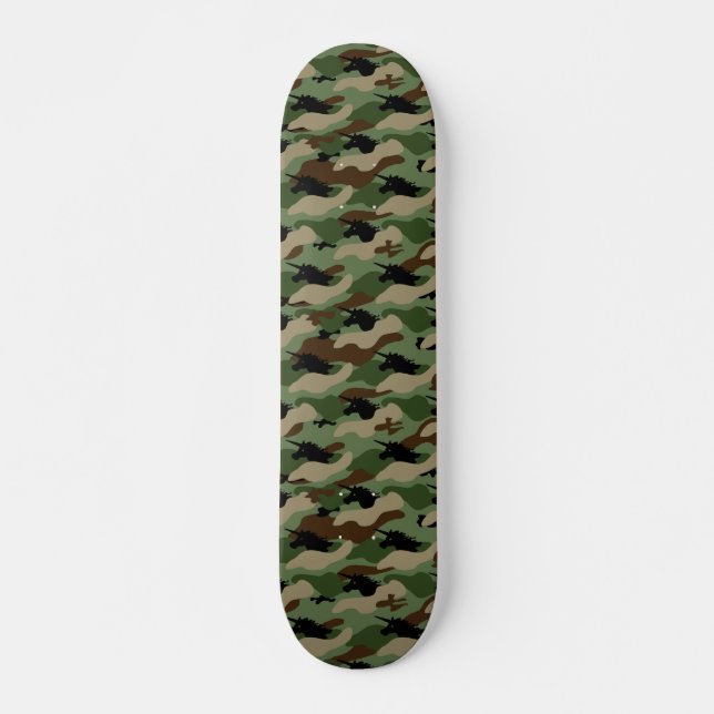 Unicorn Camouflage Skateboard (Anverso )