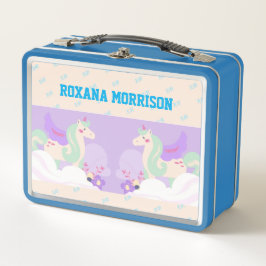 UNICORN COLORES DE PASTEL AZUL AZUL AZUL Metalizad