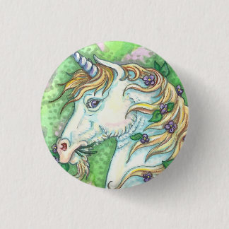 UNICORN Y VIOLETAS, BOTÓN DE CABALLO DE FANTASÍA