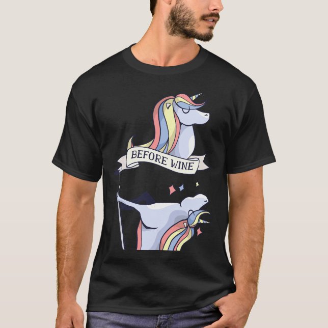 Unicornio antes del vino después del polo de baile (Anverso)