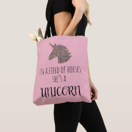 Unicornio arcoiris es una bolsa de unicornio