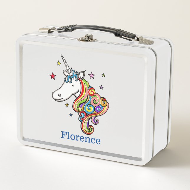 Unicornio arcoiris personalizado (Anverso)