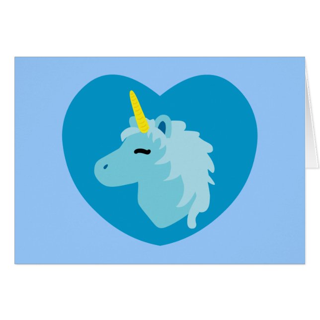 Unicornio azul (Anverso (Horizontal))