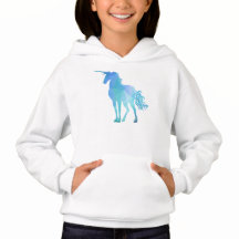 Unicornio azul geométrico moderno
