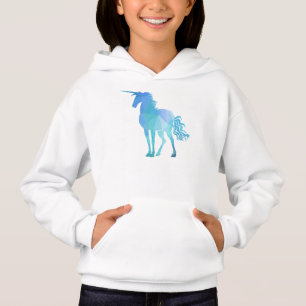 Unicornio azul geométrico moderno