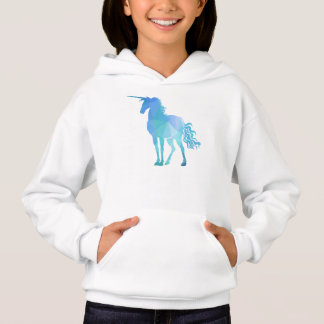 Unicornio azul geométrico moderno