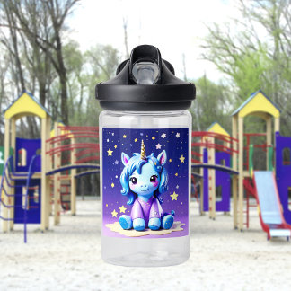 Unicornio bebé en botella de agua de PJ