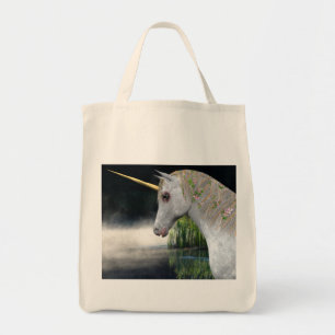 Unicornio Blanco En La Bolsa De Tosta De Fantasía
