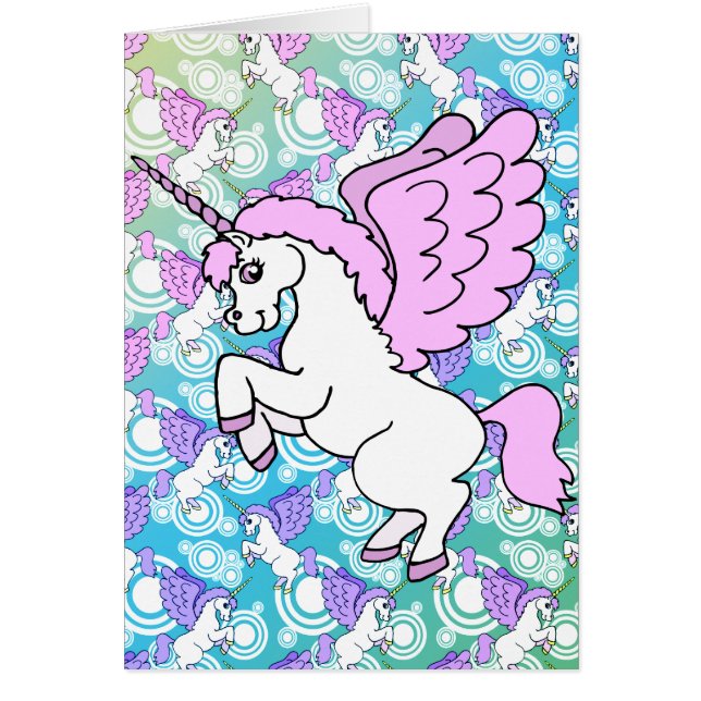 Unicornio blanco y rosa (Frente)