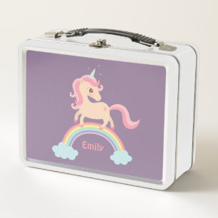 Unicornio Bonito en Arcoiris Personalizado para Ni