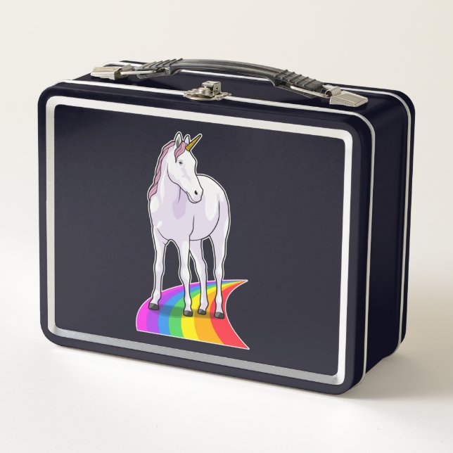 Unicornio con arcoiris (Anverso)