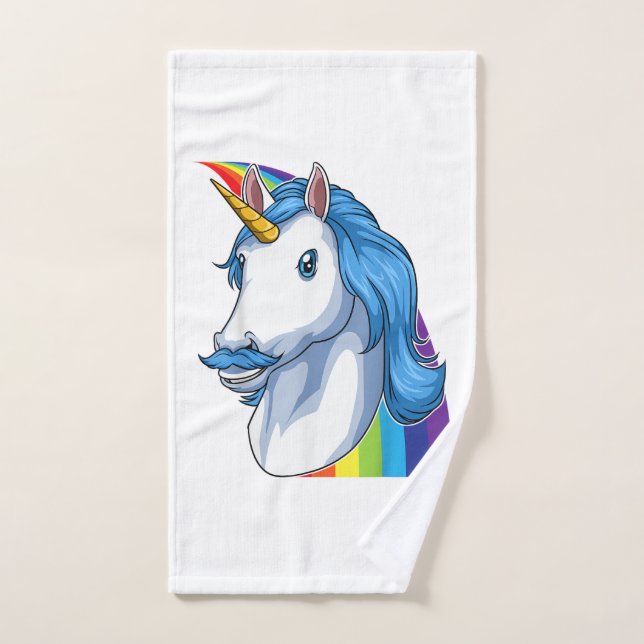 Unicornio con Bigote Dadacorn Dadicorn Unicornio D (Toalla de mano)