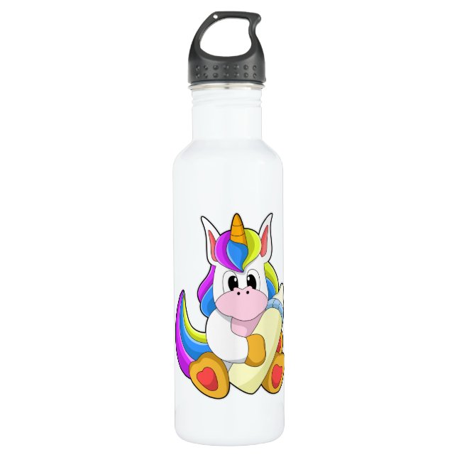 Unicornio con botella de leche (Anverso)