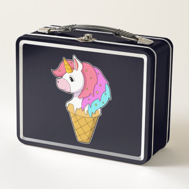 Unicornio con helado (Anverso)