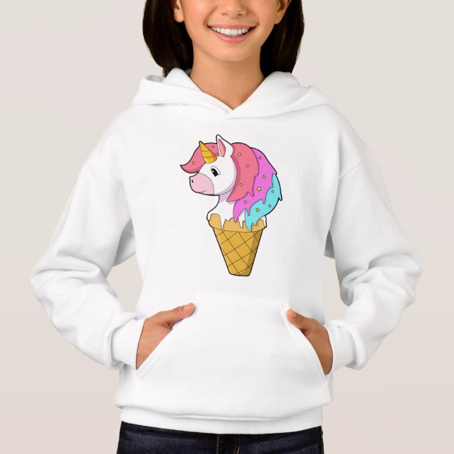 Unicornio con helado (Anverso)